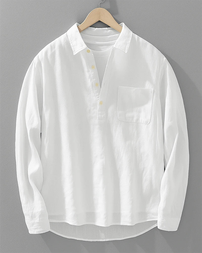 CAMISA DE MEDIA BOTONADURA: Elegancia Fluida y Sobria