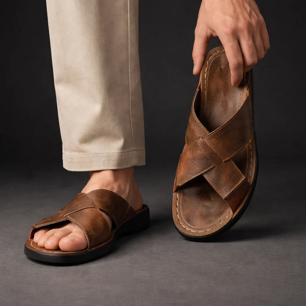 Salvatore - Sandalias Italianas de Piel