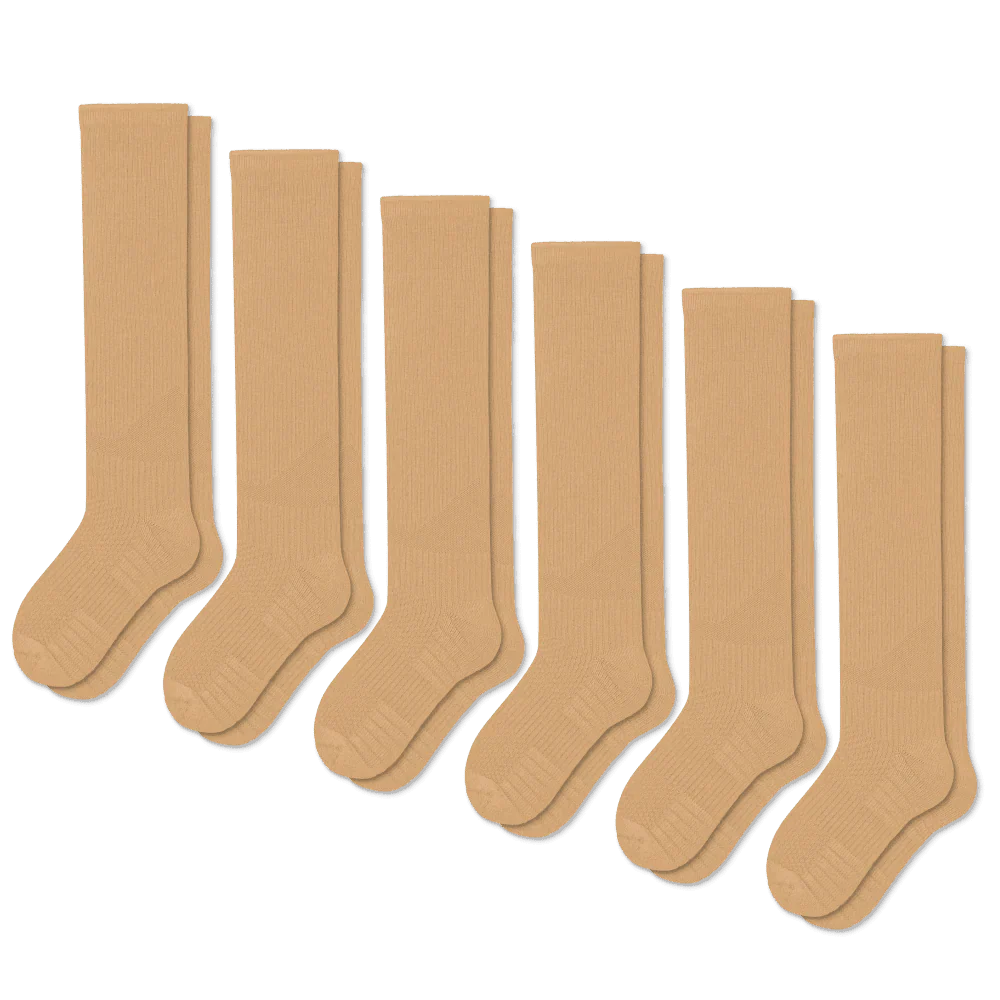 Essenza FlexRelief™ – Calcetas de Compresión (Sand Beige)