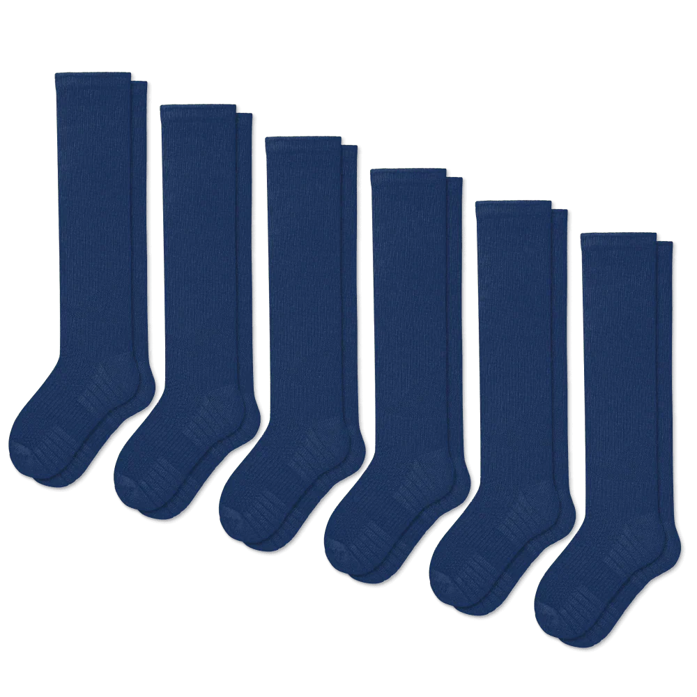 Essenza FlexRelief™ – Calcetas de Compresión (Navy Blue)