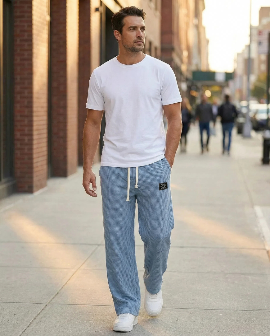 Sartori — Pantalón de Tejido Panal de Abeja