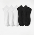 Pack 5 Calcetines Tobilleros Premium: 100% Algodón de Doble Aguja