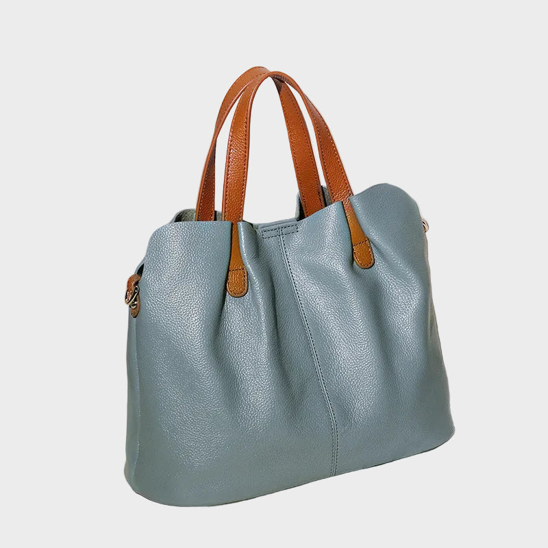 Elena™ | Classic Tote Bag – Bolso de Piel Auténtica