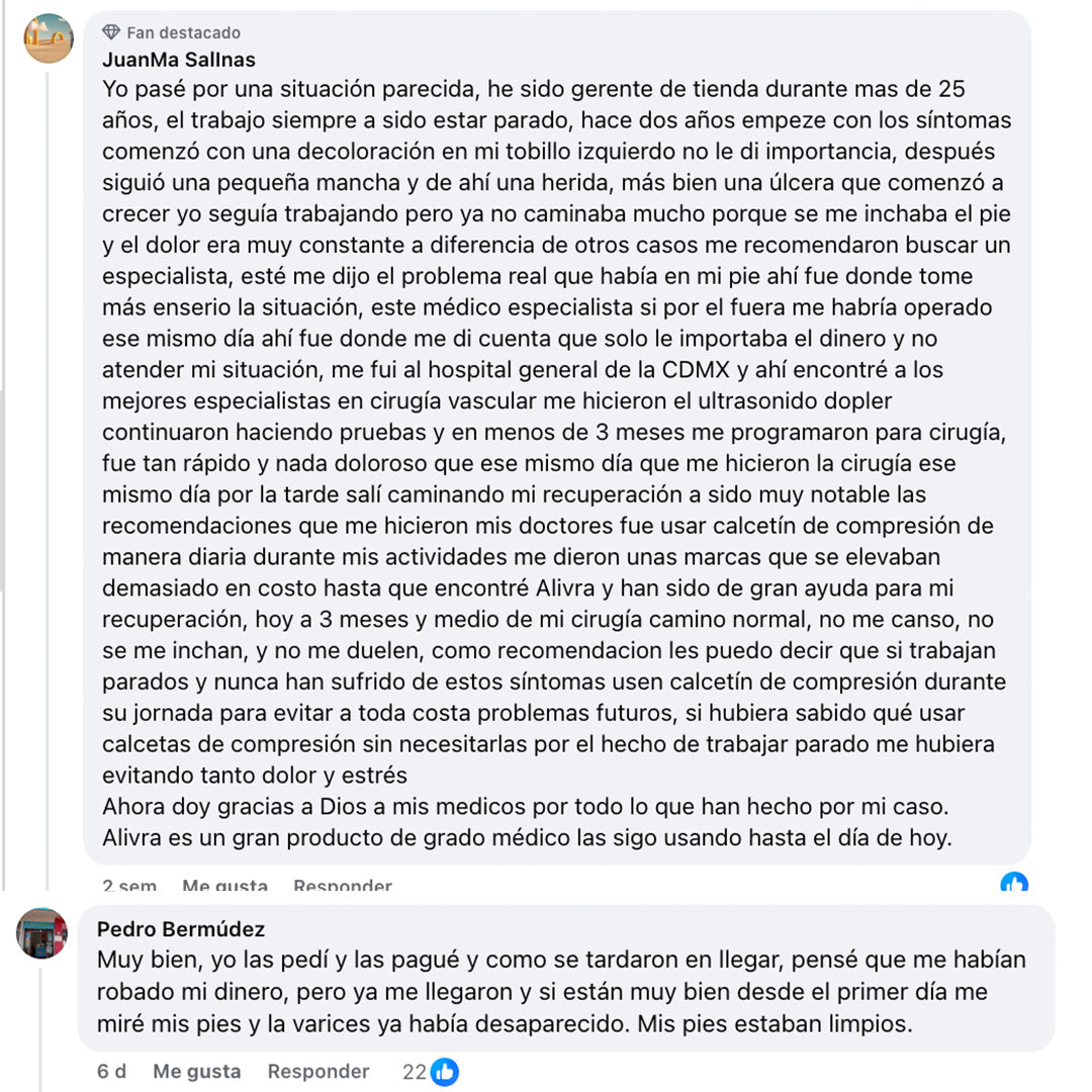 Calcetas Essenza de Compresión de 15-20mmHg