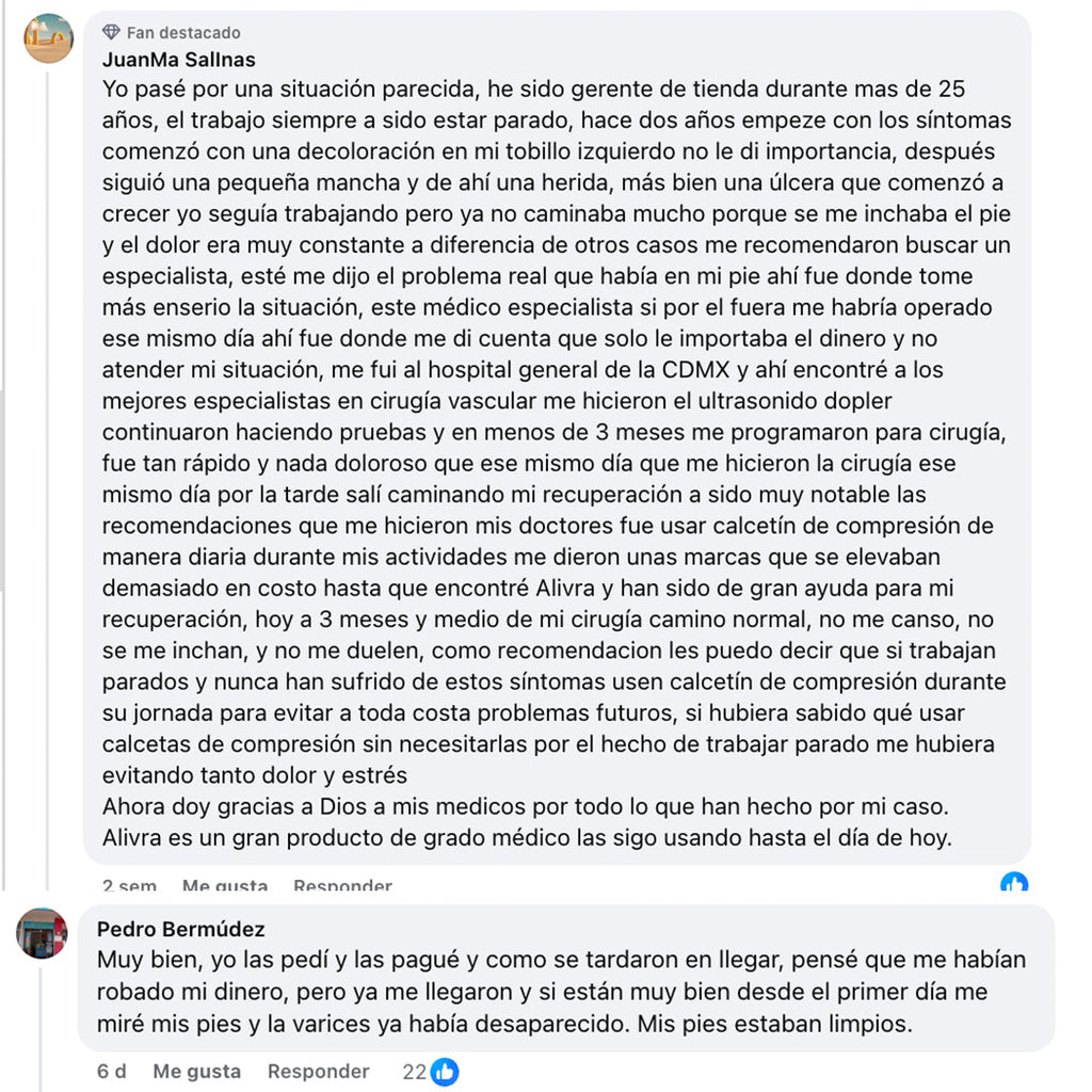 Calcetas Essenza de Compresión de 20-30mmHg