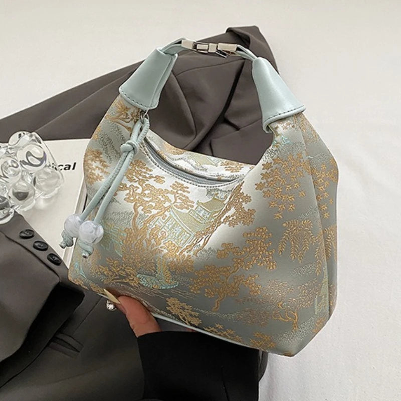 Bolso Canvas "Flora" – Bordado de Alta Densidad