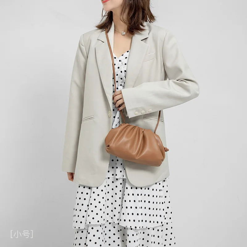 Bolso "Cloud Pouch" Premium – Bandolera Multifuncional con Diseño Plisado