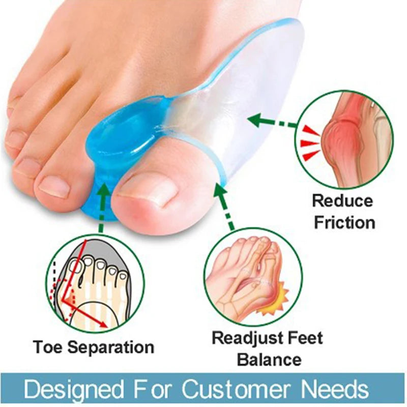 Separador de Dedos Essenza de Silicona para Juanete y Corrector de Hallux Valgus