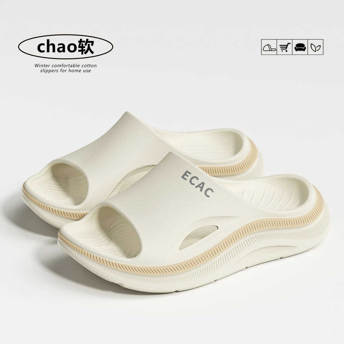 Sandalias Essenza Cloud Antideslizantes, Pantuflas de Plataforma de Verano Unisex, para Playa y Casa