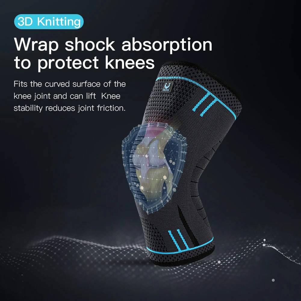 Rodillera Essenza de Compresión Elástica y Transpirable, Protector Deportivo para Gimnasio, Baloncesto y Correr
