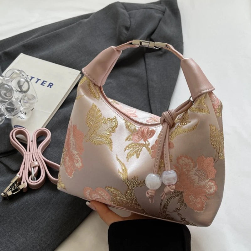 Bolso Canvas "Flora" – Bordado de Alta Densidad