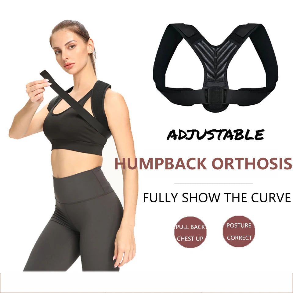 Cinturón de Soporte Lumbar Ajustable para Dolor de Espalda Baja - Corrector de Postura, Hombres y Mujeres