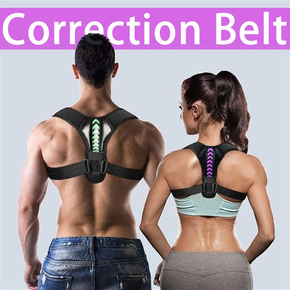 Cinturón Corrector de Postura Ajustable para Espalda y Hombros - Soporte para Clavícula y Columna, Oficina y Deporte