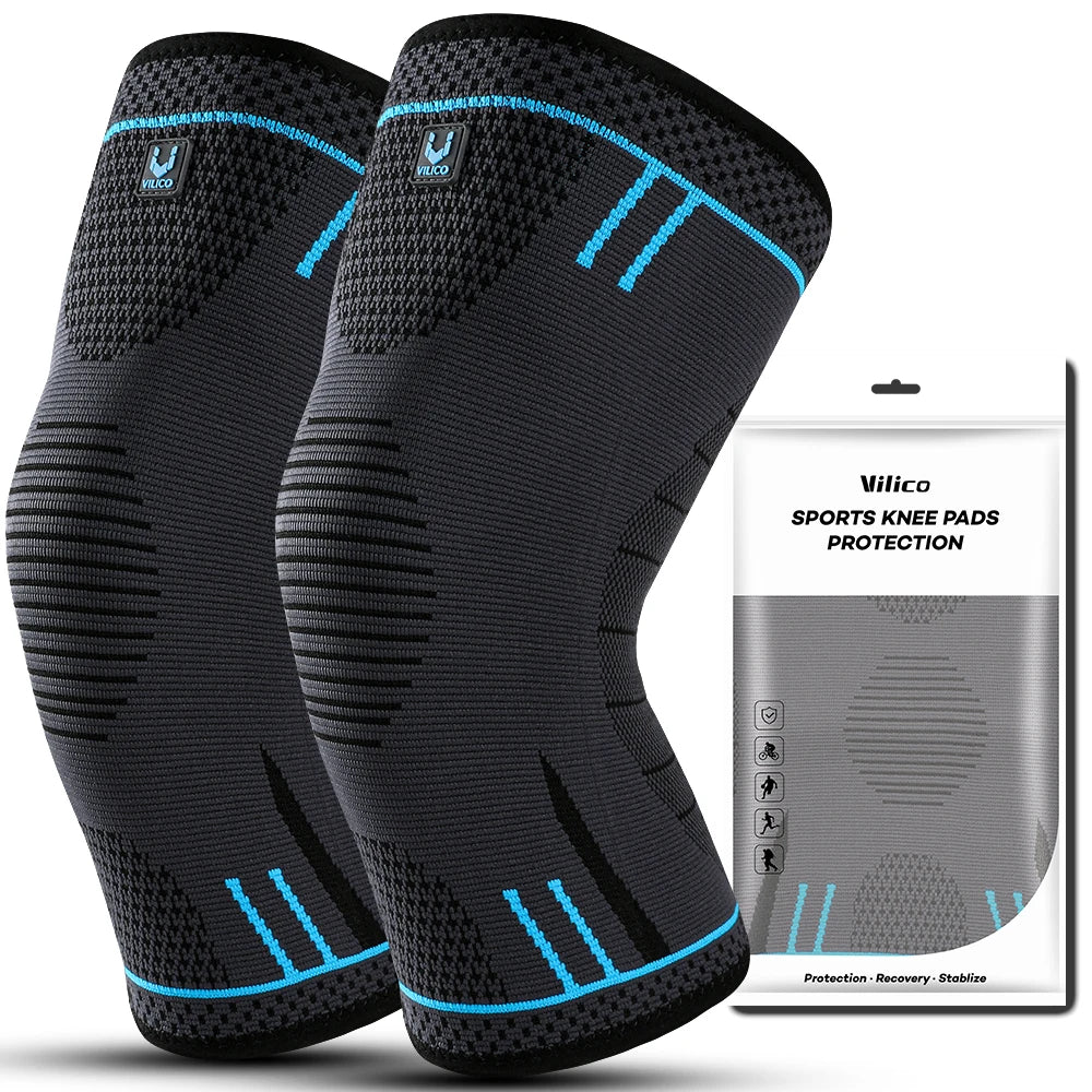 Rodillera Essenza de Compresión Elástica y Transpirable, Protector Deportivo para Gimnasio, Baloncesto y Correr