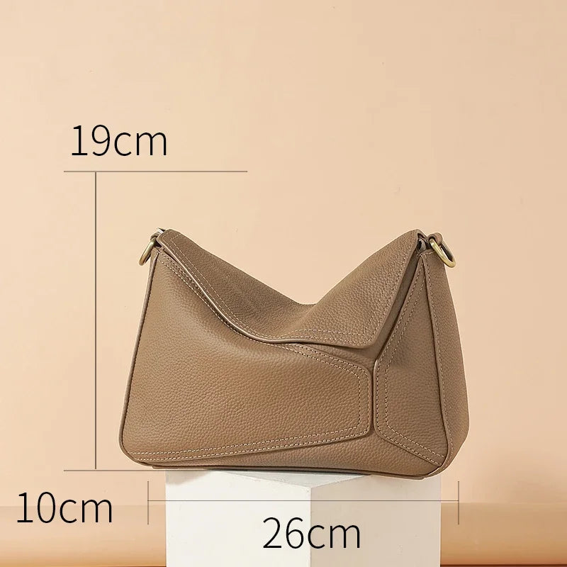 Bolso Alexandra: Piel Pura & Geometría
