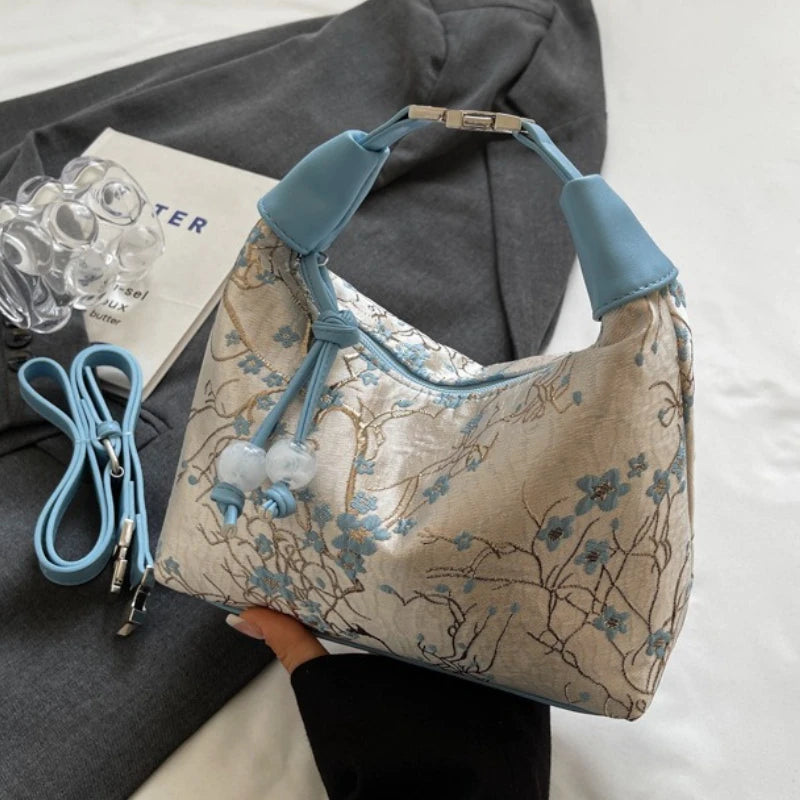 Bolso Canvas "Flora" – Bordado de Alta Densidad