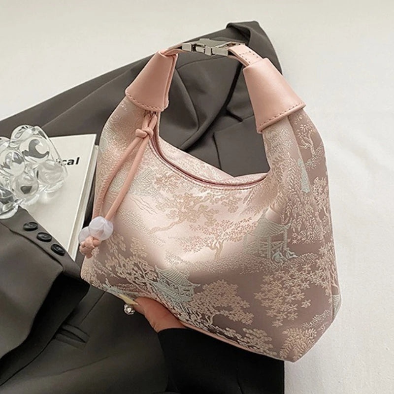 Bolso Canvas "Flora" – Bordado de Alta Densidad