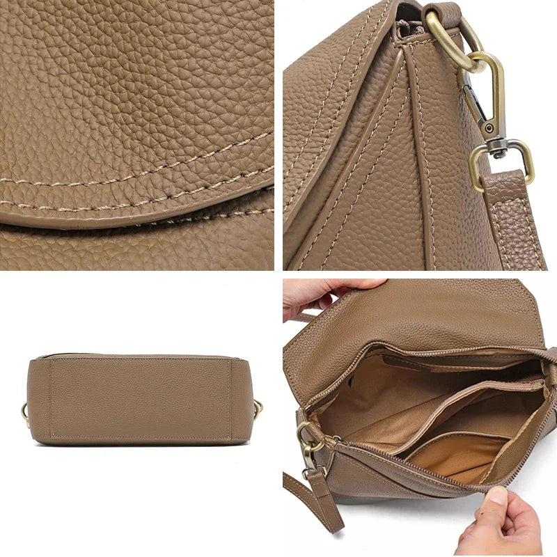 Bolso Alexandra: Piel Pura & Geometría