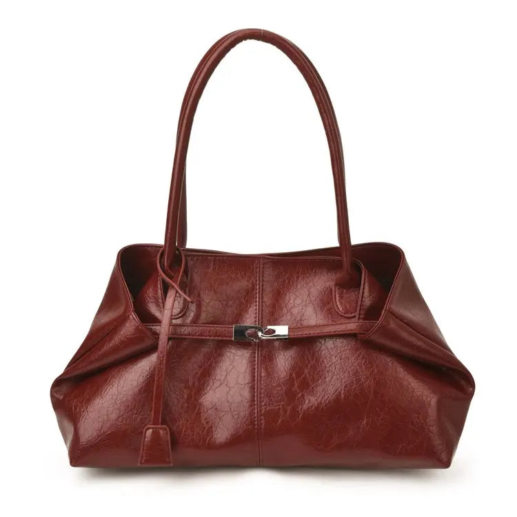 "Aura Retro" – Tote de Piel Vegana Texturizada