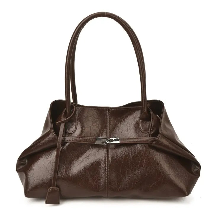 "Aura Retro" – Tote de Piel Vegana Texturizada