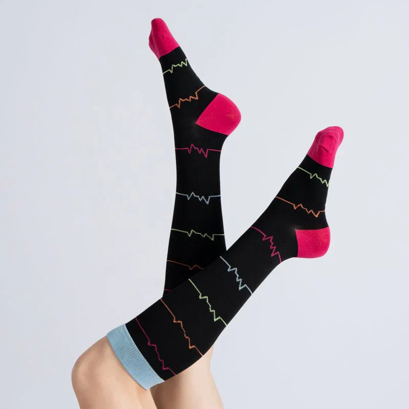 Essenza FlexRelief™ – Calcetas de Compresión (Midnight Pink Pulse)