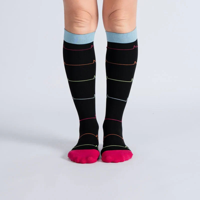 Essenza FlexRelief™ – Calcetas de Compresión (Midnight Pink Pulse)