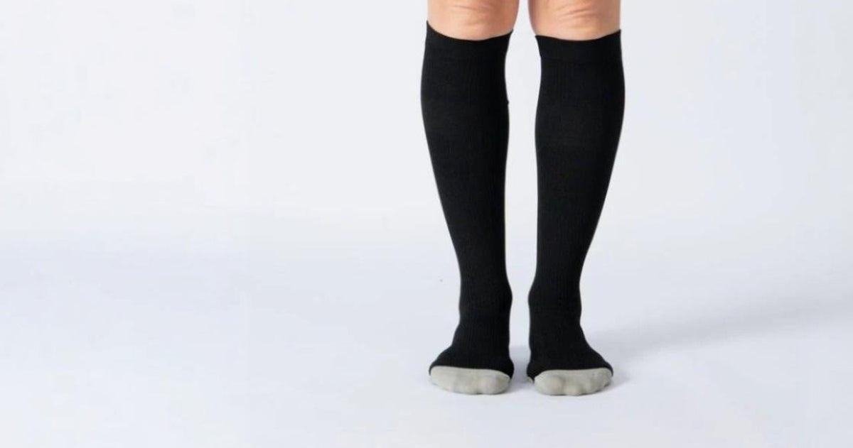 Calcetines de compresión negros - banner
