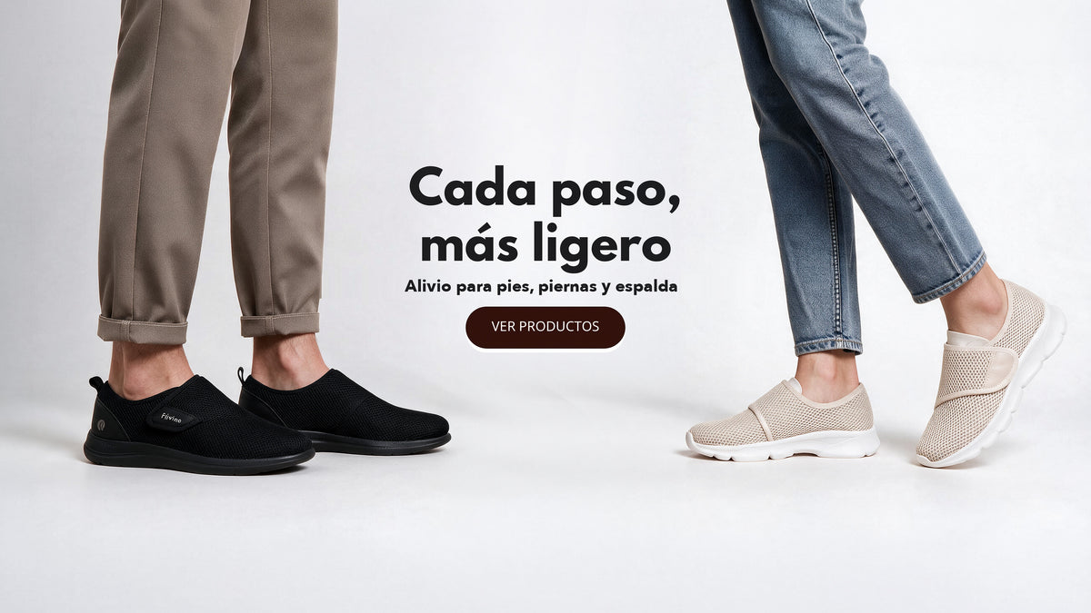 Cada paso, más ligero — Alivio para pies, piernas y espalda