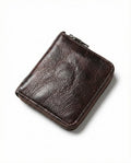 Cartera con Cremallera de Piel de Becerro