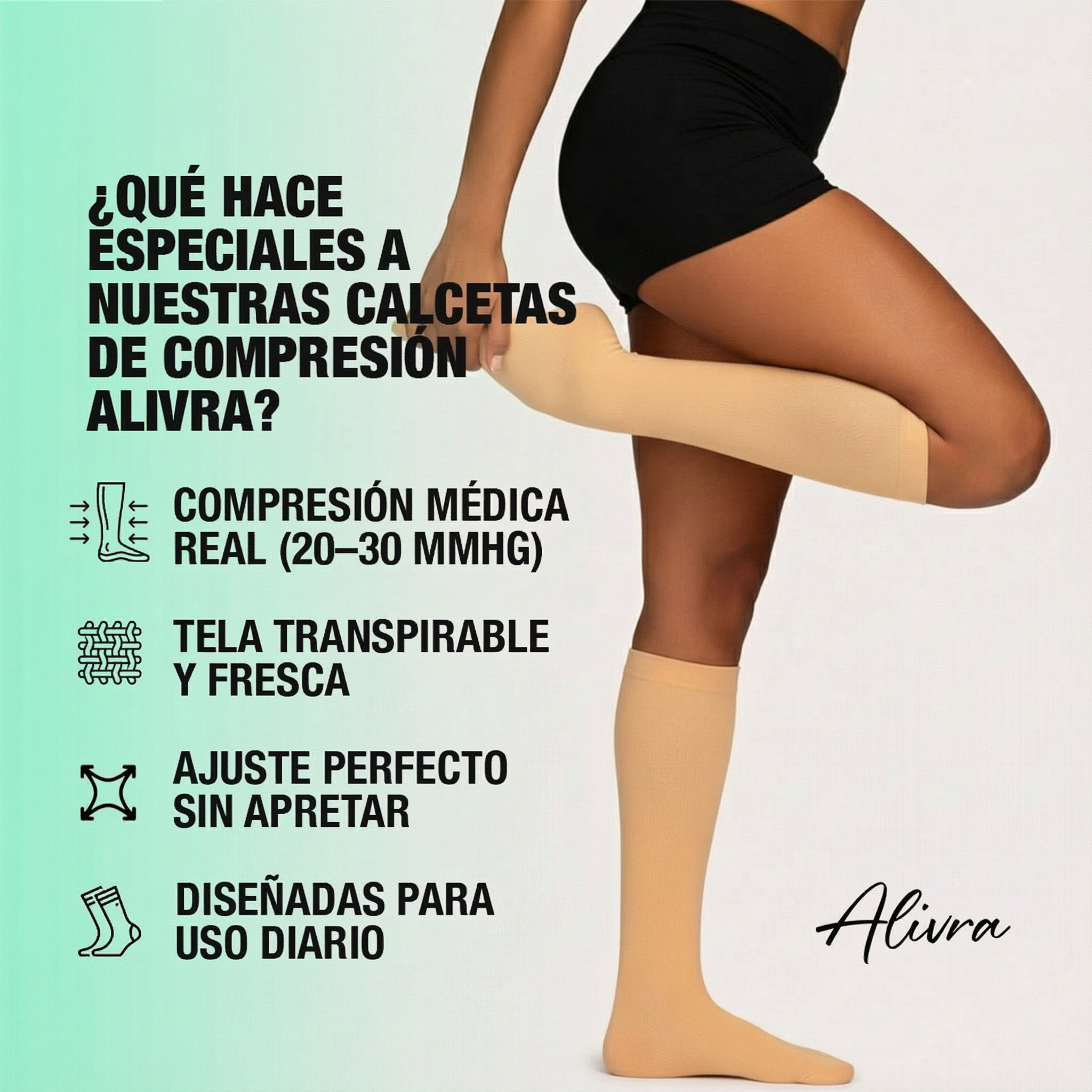 Calcetas Essenza de Compresión de 20-30mmHg
