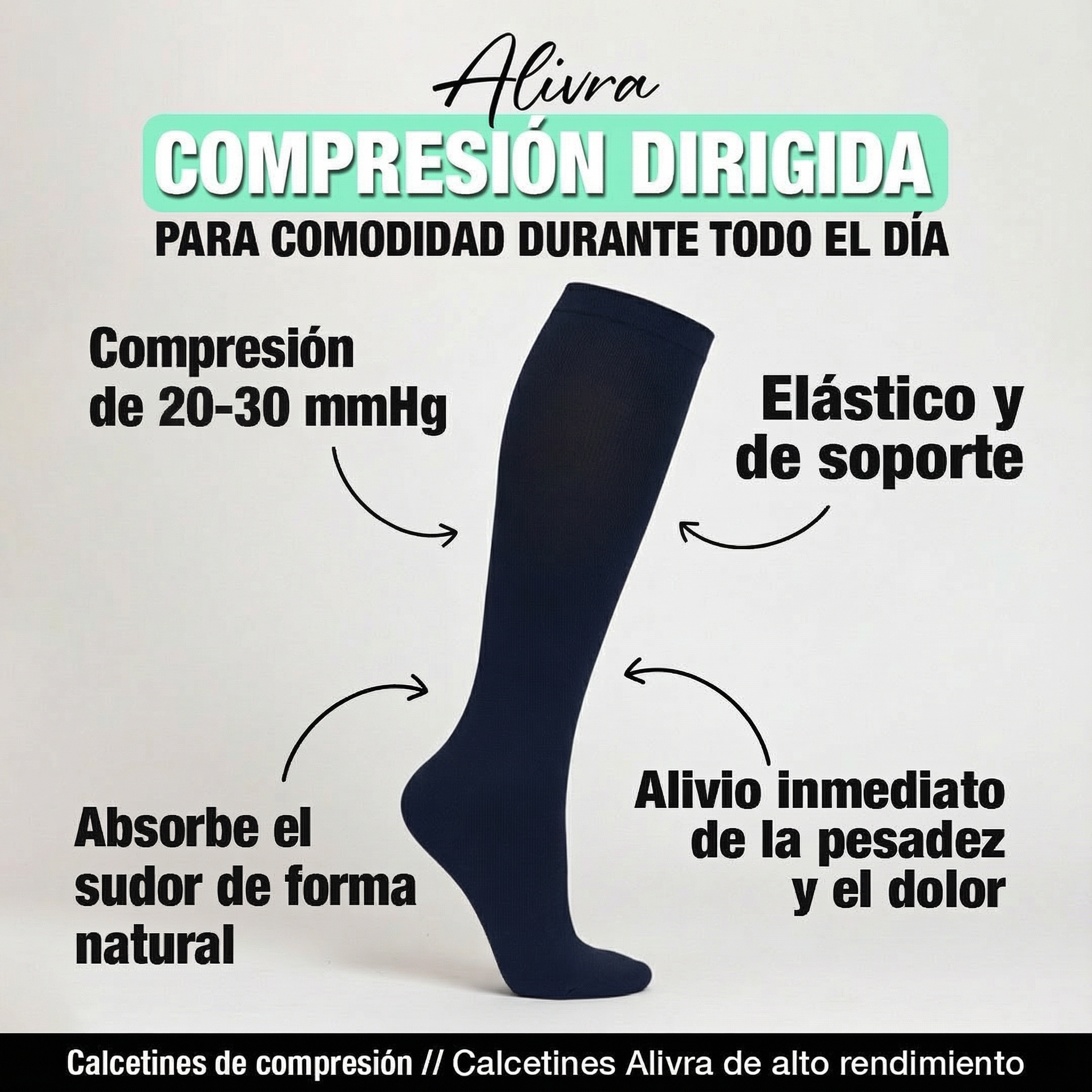 Calcetas Essenza de Compresión de 20-30mmHg
